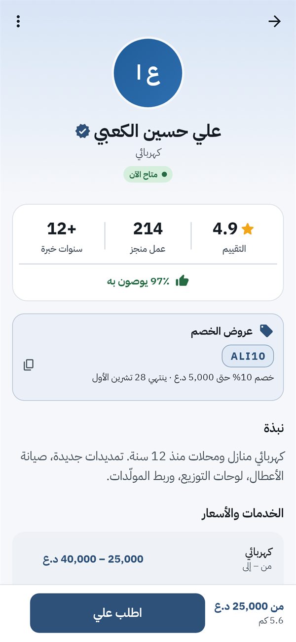 ملف المختص وتقييماته